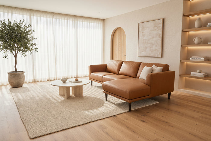 Miles Leather Chaise