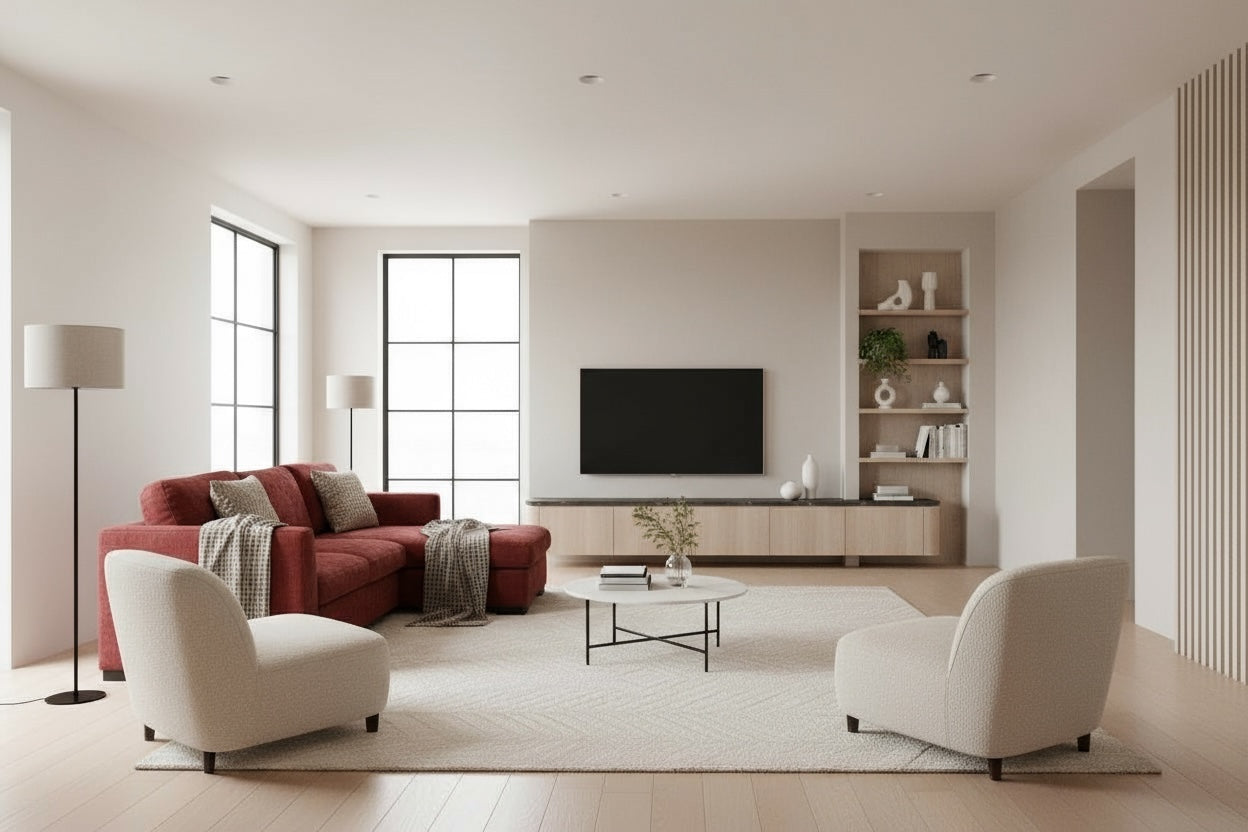 Cleo chaise with sofa bed and storage