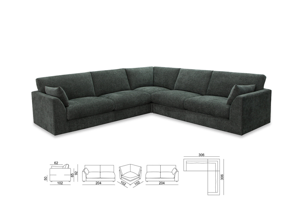 Hazel Chaise & Corner