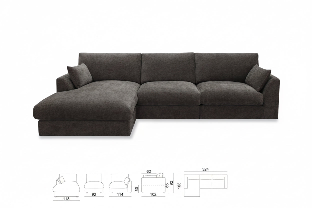 Hazel Chaise & Corner