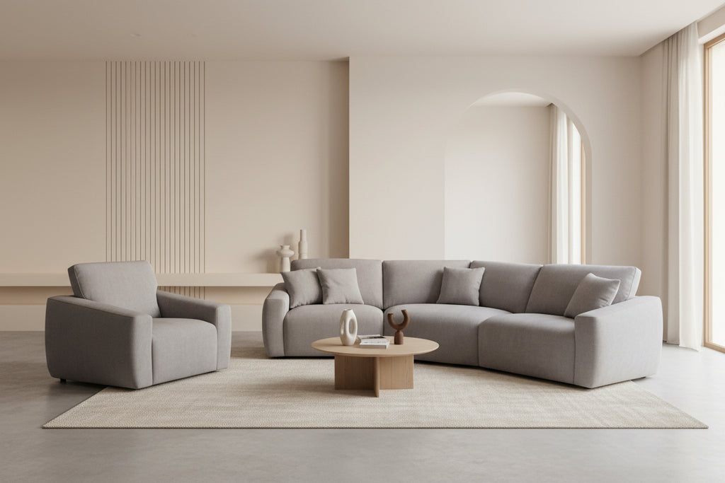 Ovi curved sofa