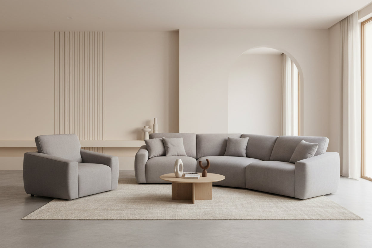 Ovi curved sofa