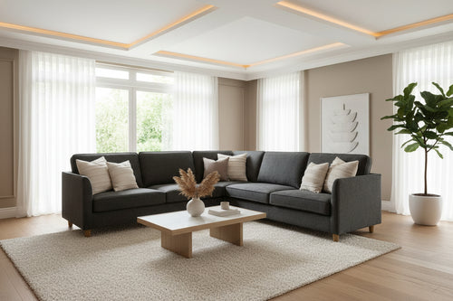 Bloom Corner lounge Charcoal